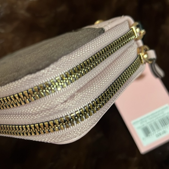 Juicy Couture wallet coin purse Brand New double pocket retro vibe velour - Picture 13 of 13